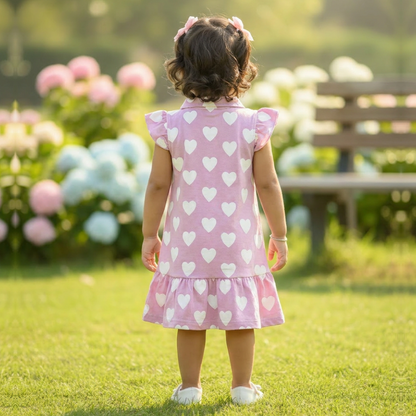 Pique Frock - Pink