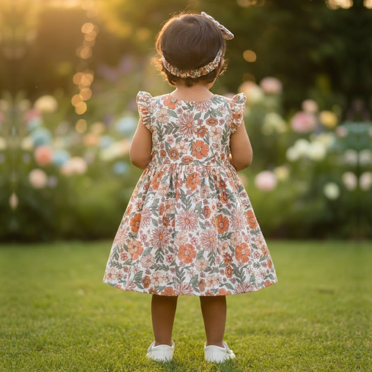 Printed Muslin Frock