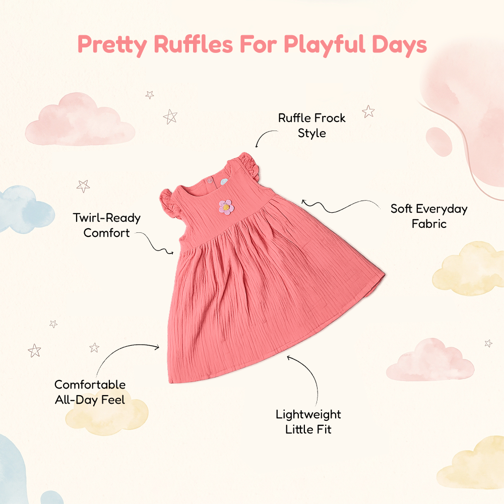 Crinkled Ruffle Frock