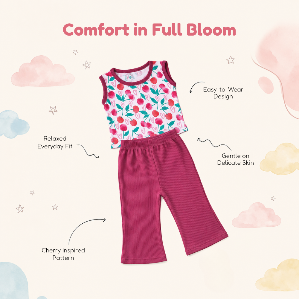 Cherry Blossom Set - Maroon