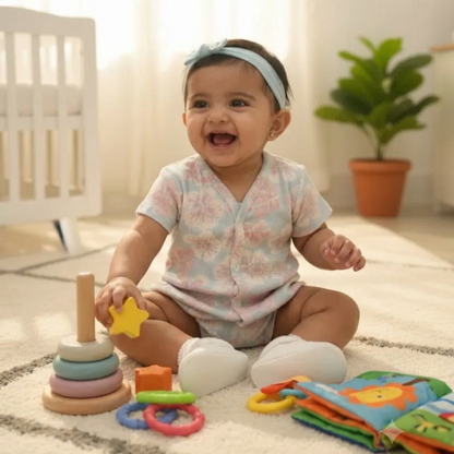 Infant Ribbed Jabla - Sky Blue