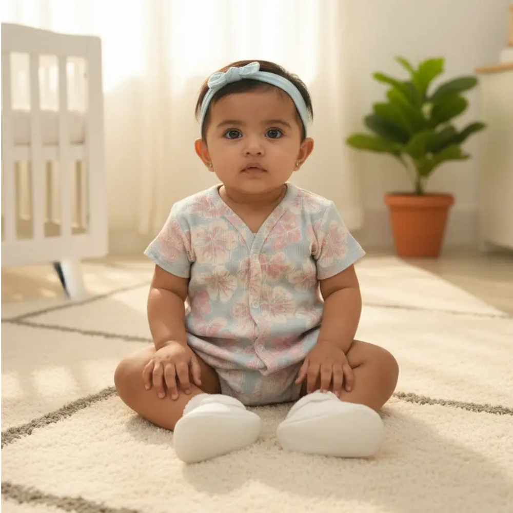 Infant Ribbed Jabla - Sky Blue