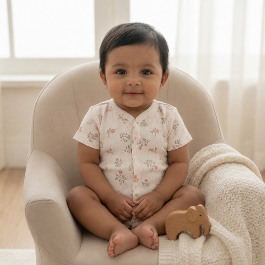 Infant Ribbed Jabla - Cream