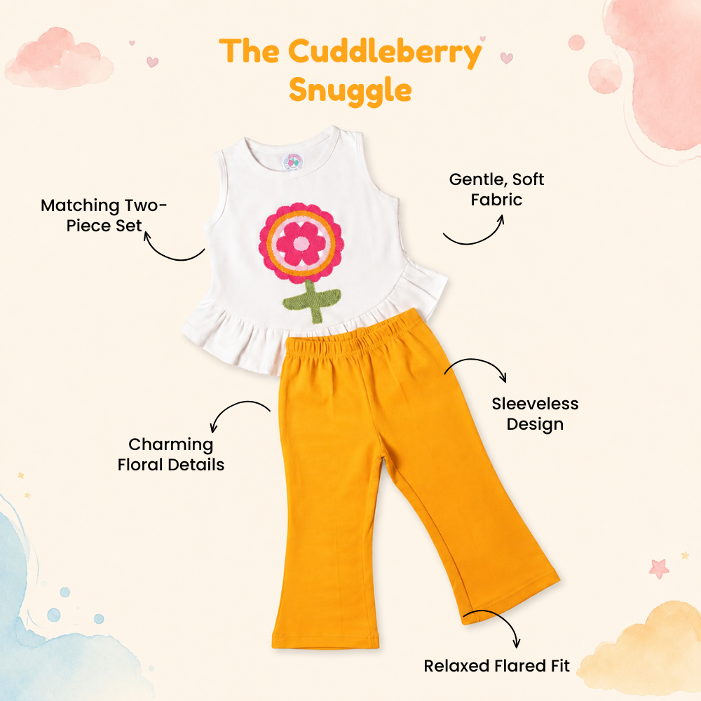 Floral Charm Set - Yellow